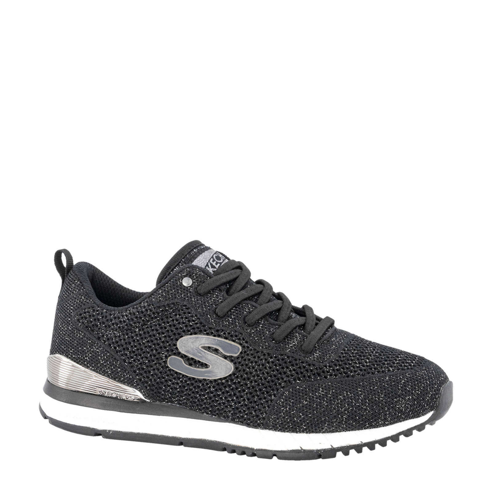 Skechers sneakers zwart/zilver | wehkamp