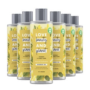 Love Beauty and Planet Coconut & Ylang Ylang Tropical Hydration Showergel - 6 x 400 ml - Voordeelverpakking