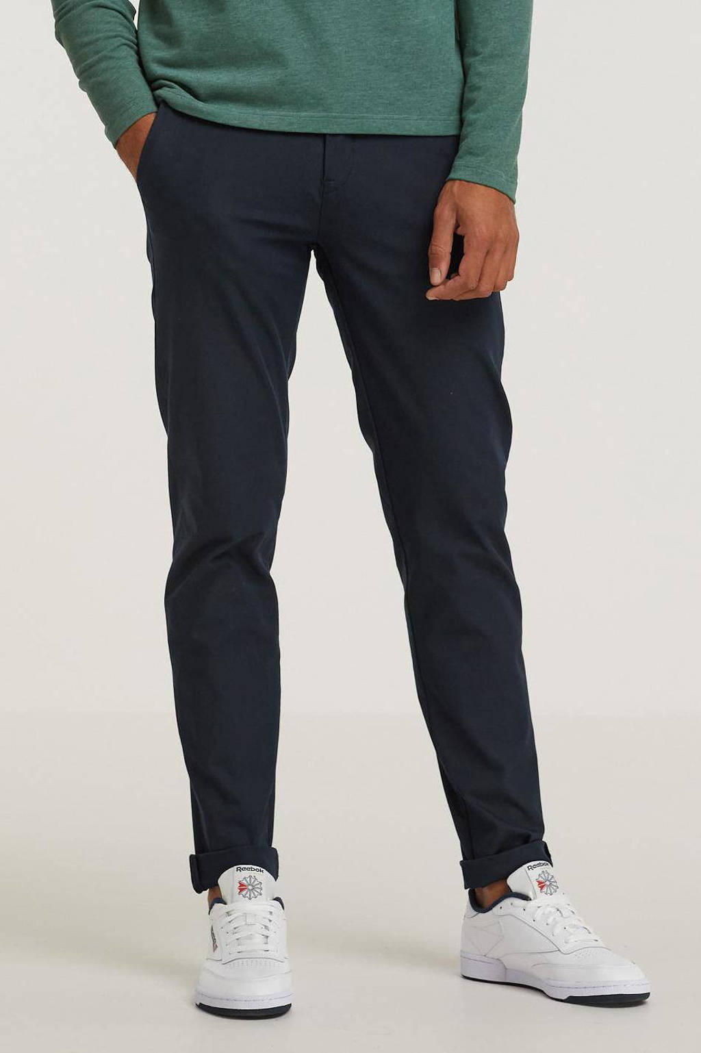 Vanguard regular fit broek donkerblauw, Donkerblauw