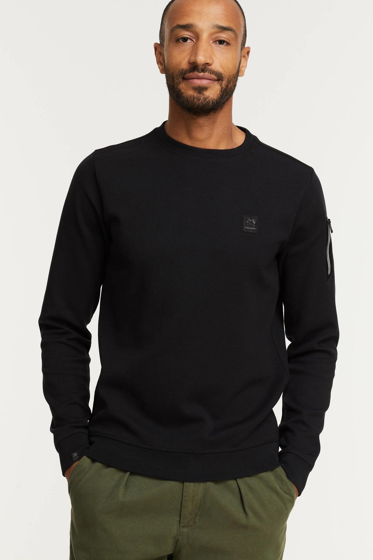 Vanguard sweater 999 zwart wehkamp