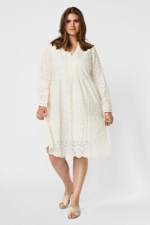 A-lijn jurk VMNICE met volant ecru