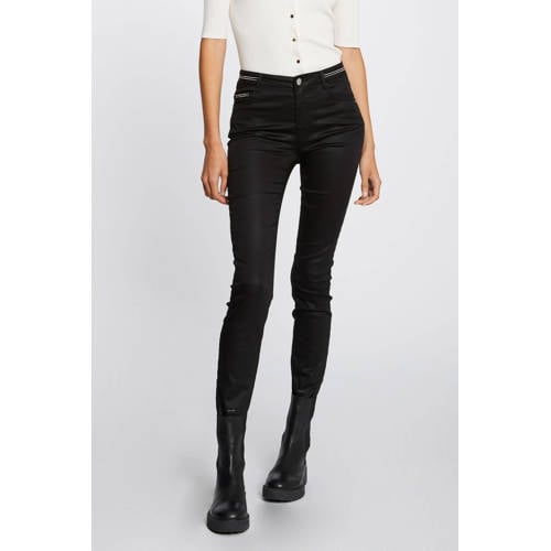 Morgan slim fit broek zwart afbeelding
