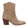 Manfield suède cowboylaarzen beige