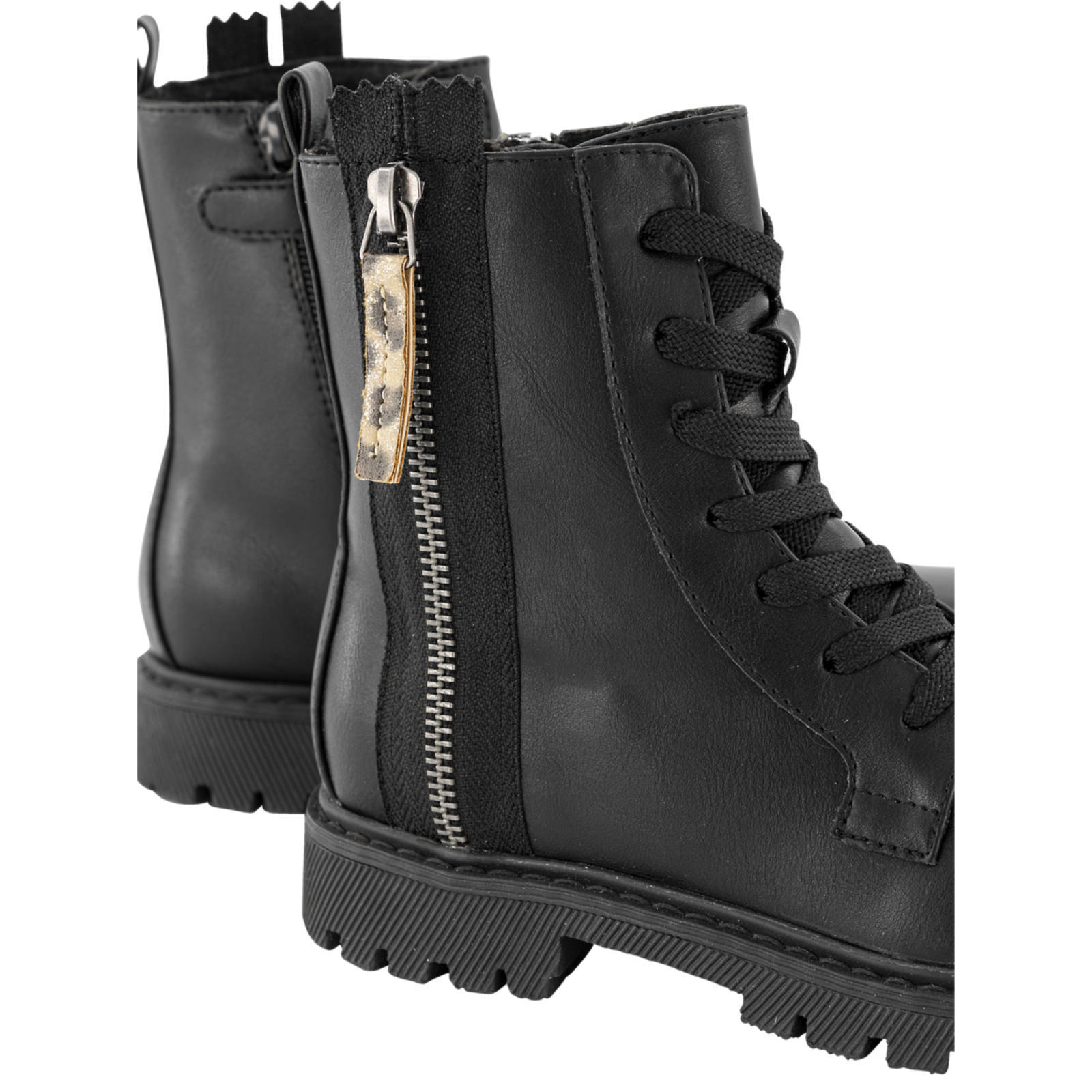 Graceland veterboots met sierrits zwart | wehkamp