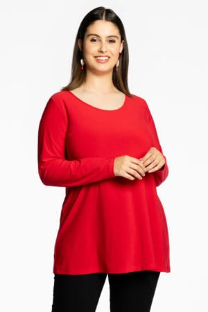 longsleeve van travelstof DOLCE rood