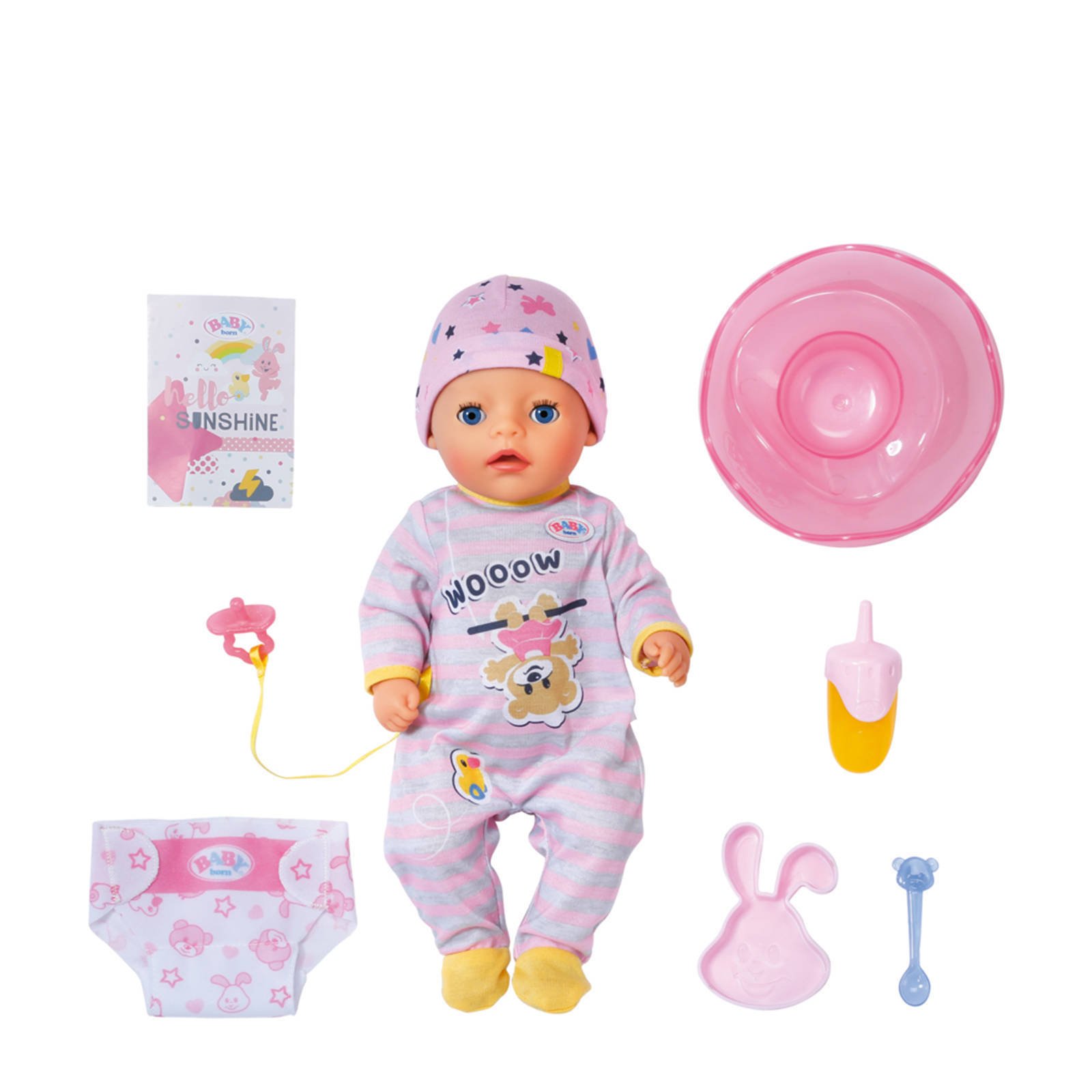 Baby Born Babypop Soft Touch Little Girl, 36 cm met levensechte functies online kopen