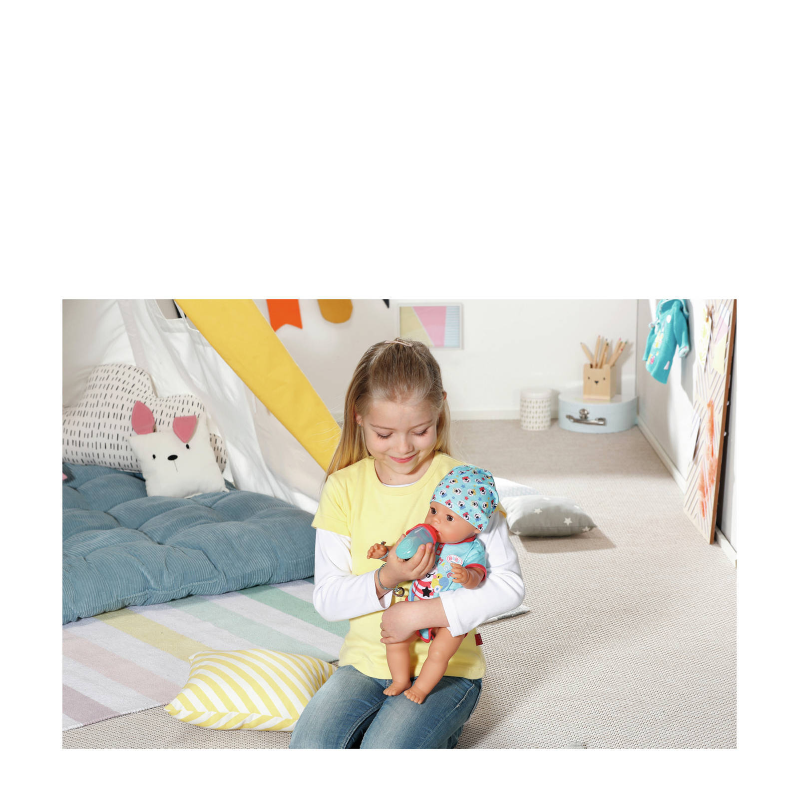 BABY Born Magic Boy Doll 43cm - Interactive Baby Doll With Eye-Closing Dummy, Eating, Drinking, Wee & Cry Functions