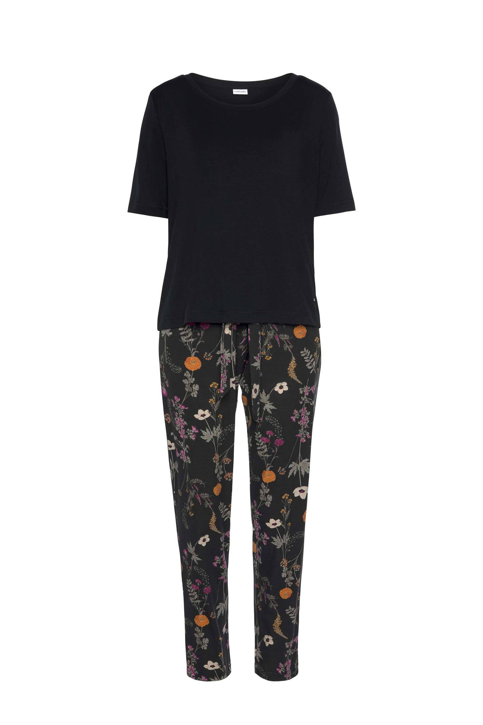 Lascana Pyjama met motief van wilde bloemen(2 delig, 1 stuk ) online kopen