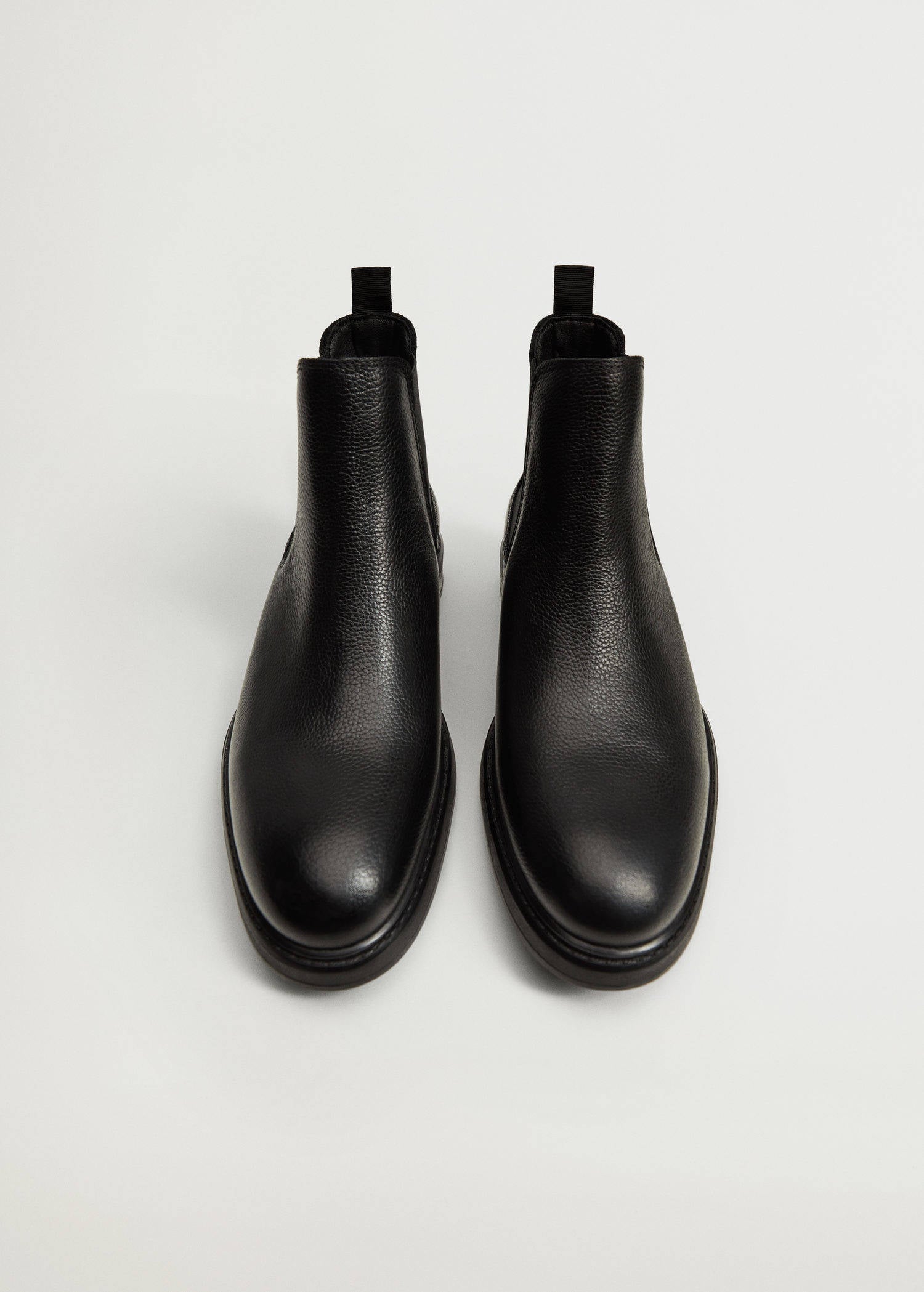 Mango Man leren chelsea boots zwart | wehkamp