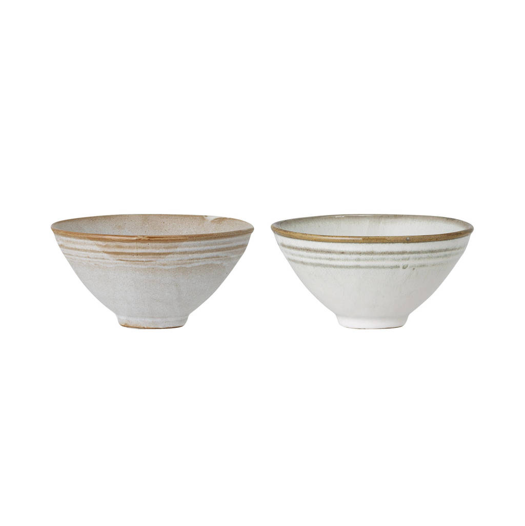 Bloomingville kom Masami (set van 2), Wit