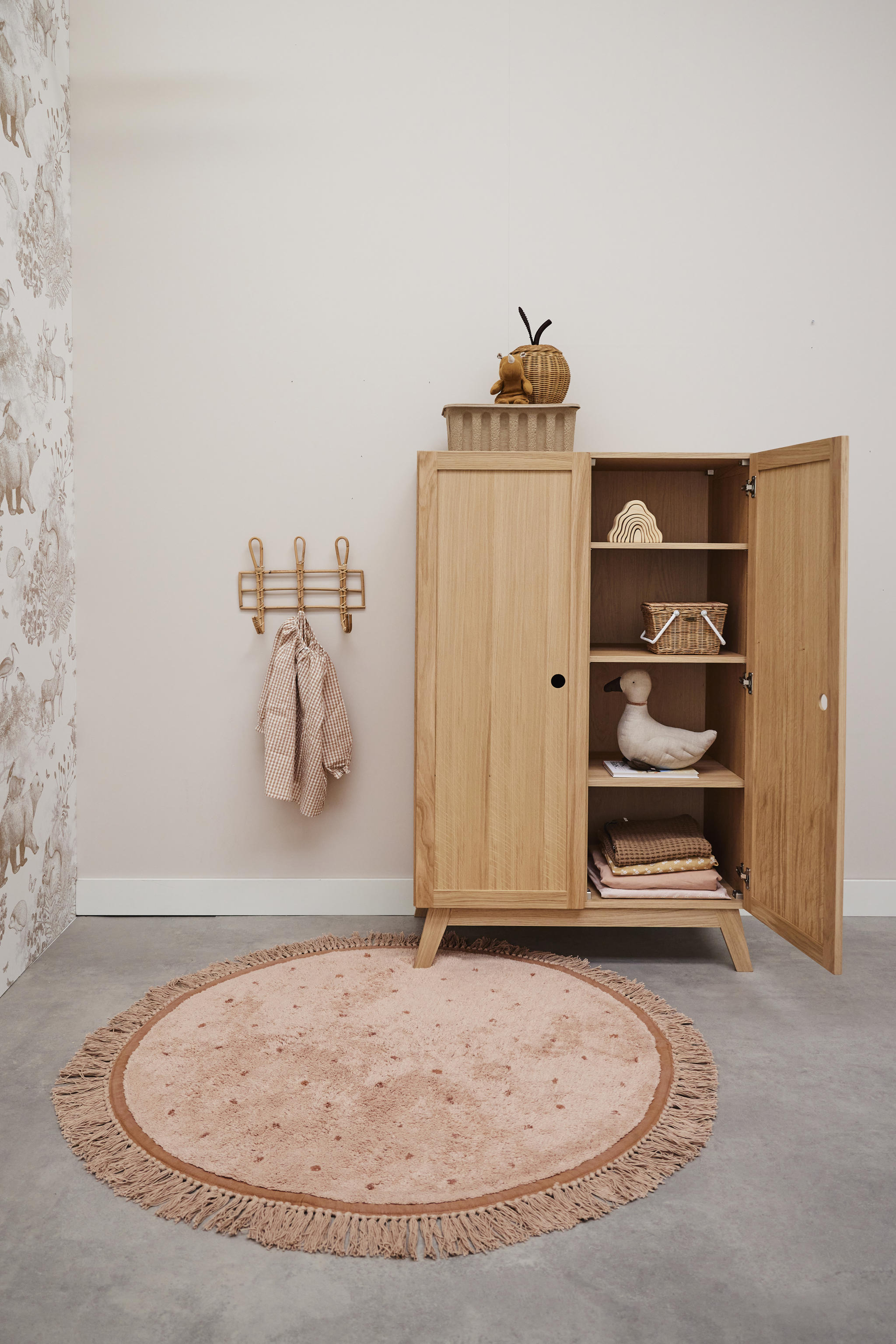 Tapis Petit kindervloerkleed Juul dot (Ø130 cm) - Afbeelding 3