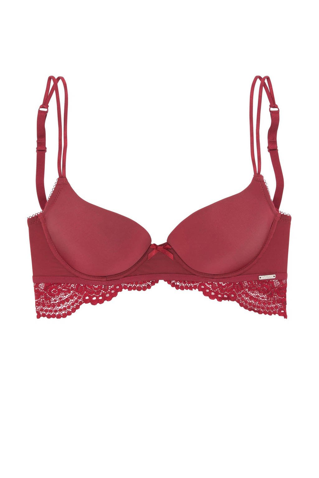 s.Oliver push-up bh donkerrood, Donkerrood