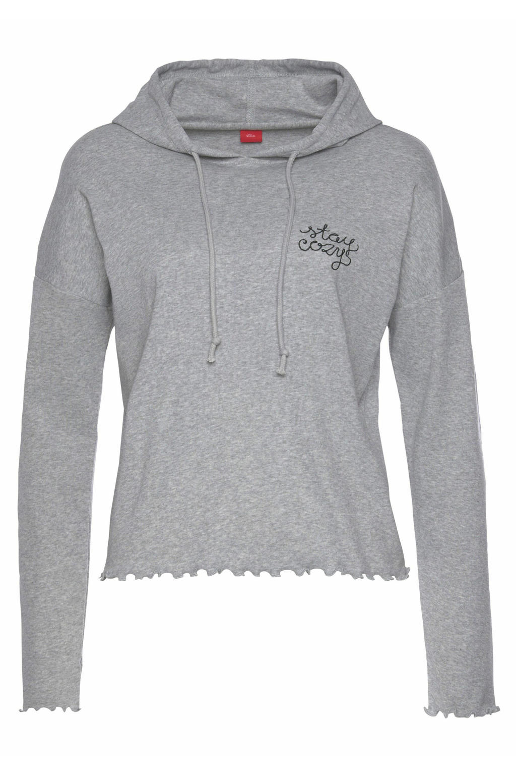 Lonsdale Sweatshirt 'Fremington' grijs / wit sweater Lonsdale Sweatshirt 'Fremington' grijs / wit sweater