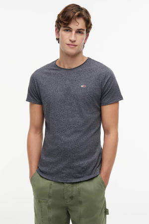 slim T-shirt grijsblauw