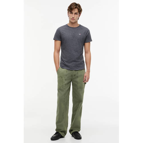 Tommy Jeans slim T-shirt grijsblauw afbeelding