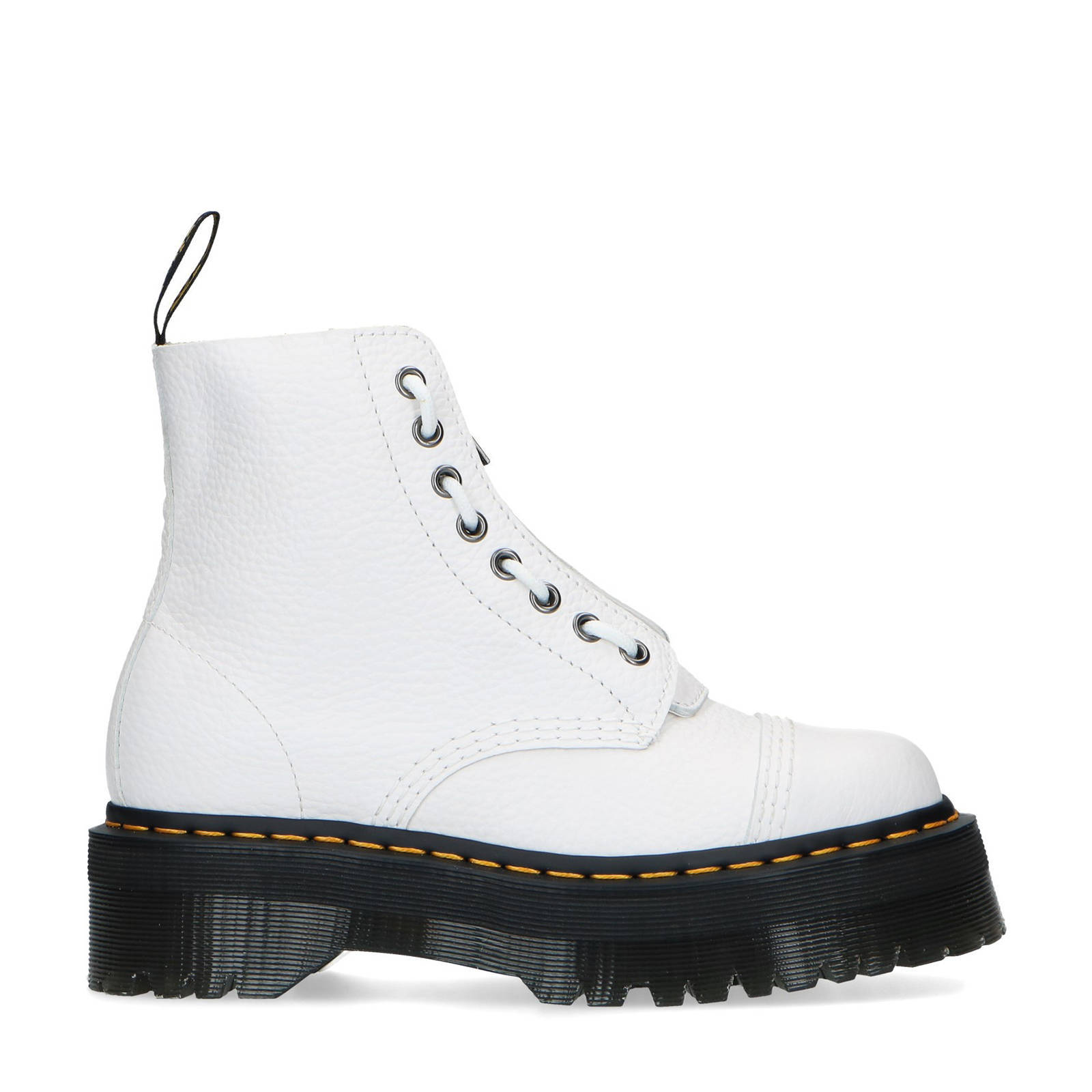 Dr. Martens Sinclair leren veterboots wit | wehkamp