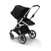 thumbnail: Bugaboo Lynx 2-in-1 kinderwagen: met stoel, wieg en zonnekap, Aluminium/Zwart