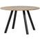 WOOOD Tablo Tafel Rond met 2-Standen Poot - Eiken/Metaal - 75x120x120