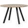 WOOOD WOOOD Tablo Tafel Rond met 2-Standen Poot - Eiken/Metaal - 75x120x120