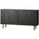 WOOOD Counter Dressoir - Hout - Zwart - 83x160x40