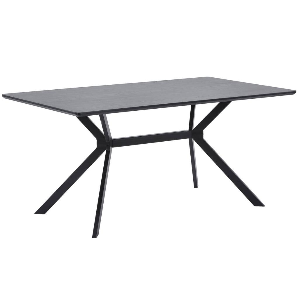 WOOOD WOOOD Bruno Eettafel - Mdf - Zwart - 160x90