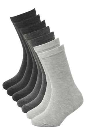 sokken - set van 7 grijs