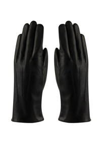 HATLAND leren handschoenen Tara zwart, Zwart