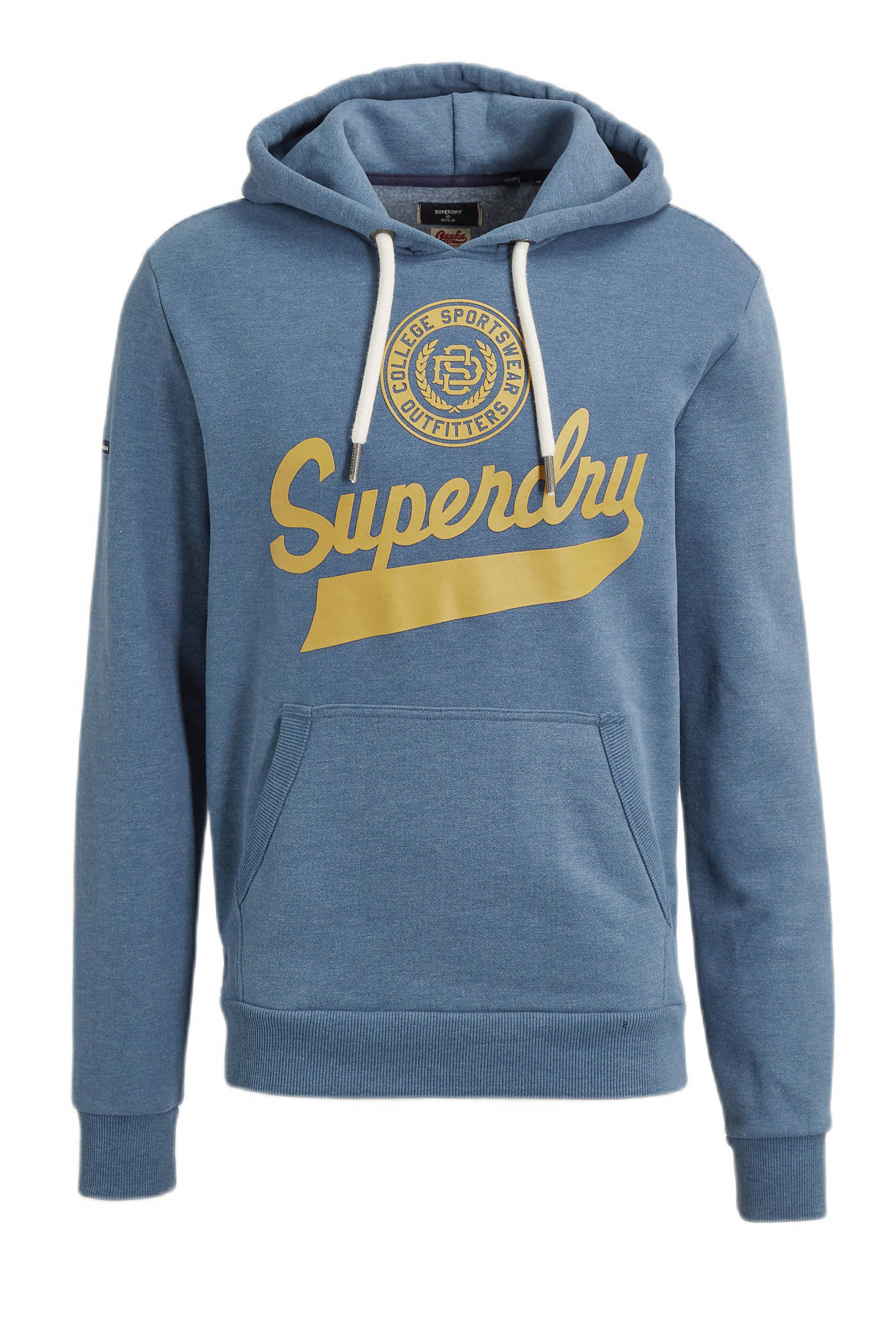 Buskruit Spanje vandaag Superdry hoodie met logo bif-rich blue marl | wehkamp