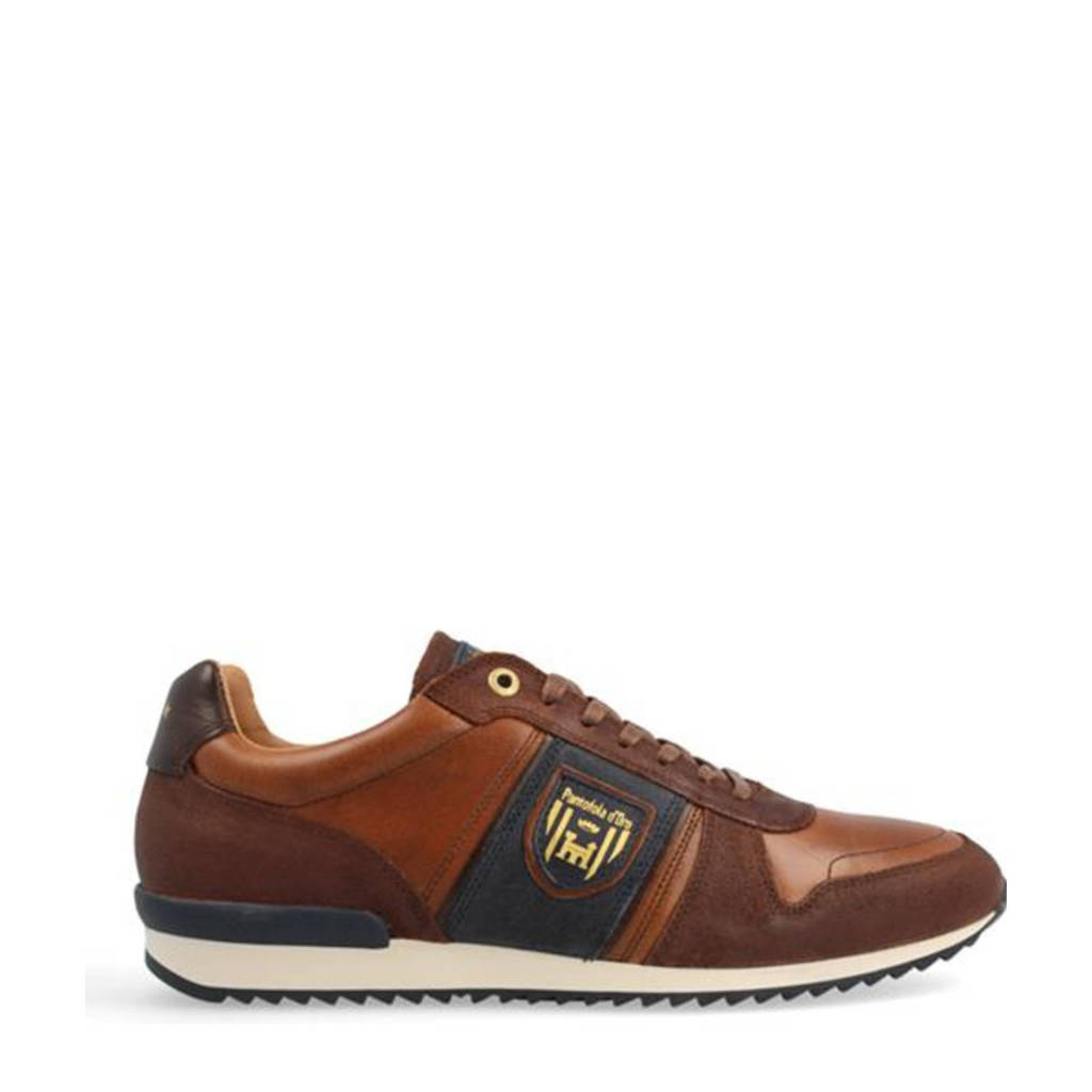 Pantofola d'Oro Umito Uomo Low leren sneakers cognac, Cognac