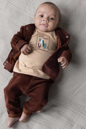 newborn baby broek Mex chocoladebruin