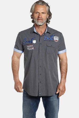 casual overhemd donkerblauw