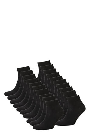 enkelsokken - set van 20 zwart