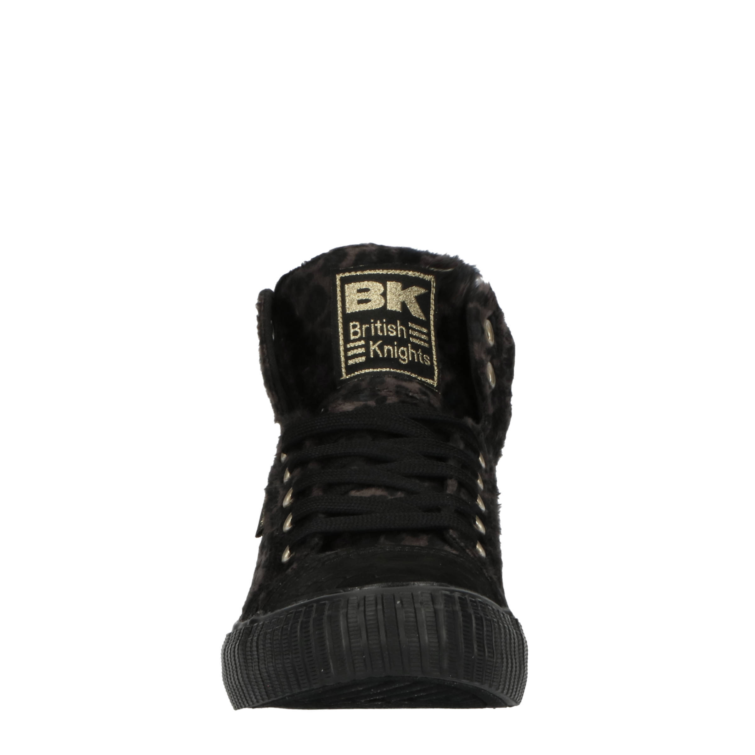 British Knights Dee hoge sneakers met panterprint zwart/bruin | wehkamp