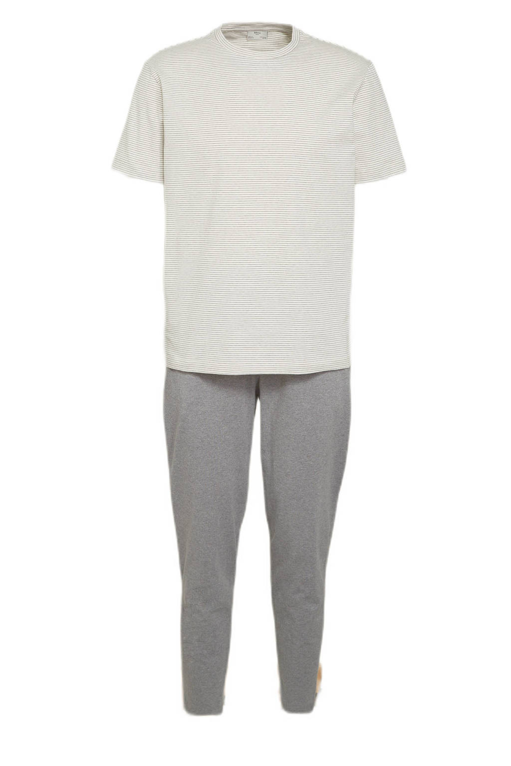 Mango Man pyjama grijs, Grijs