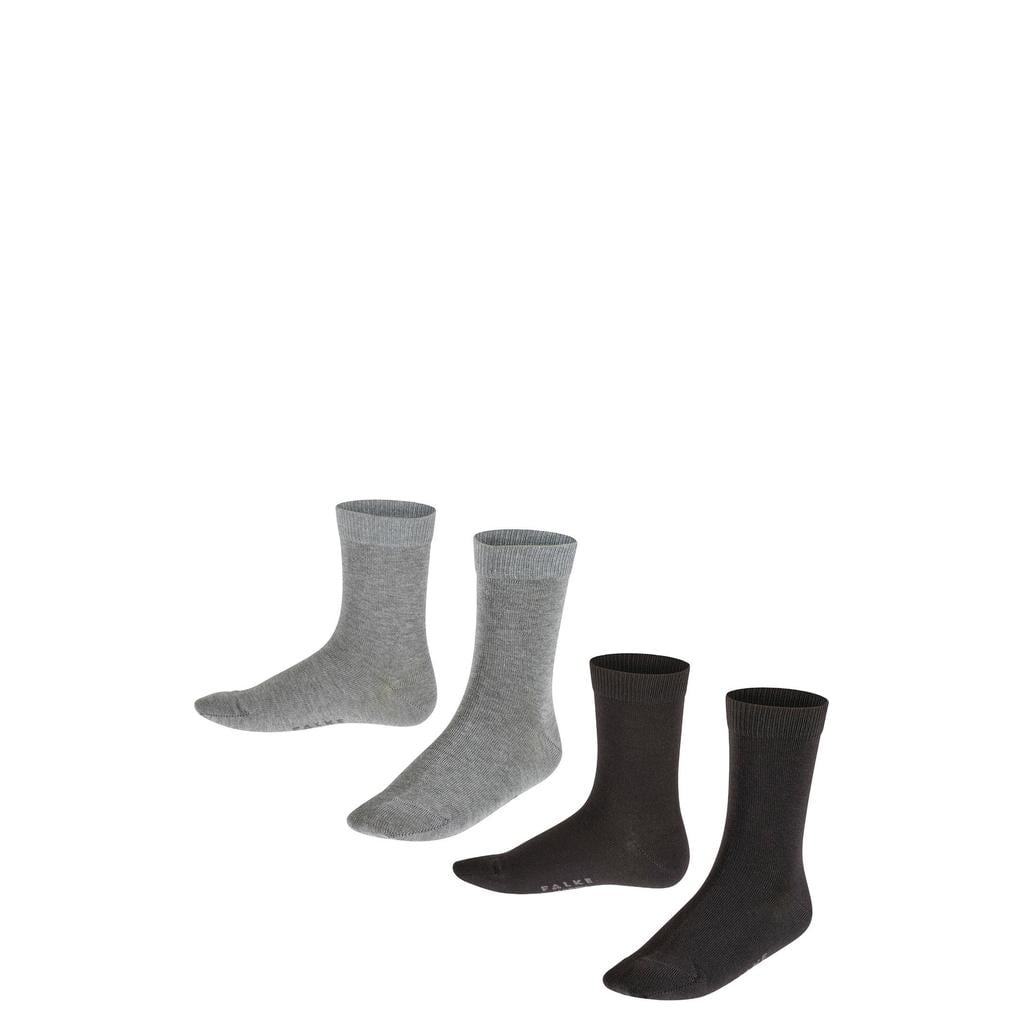 FALKE Happy sokken - zwart/grijs (set van 2)