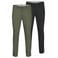 JACK & JONES JEANS INTELLIGENCE slim fit chino's - zwart (set van 2)