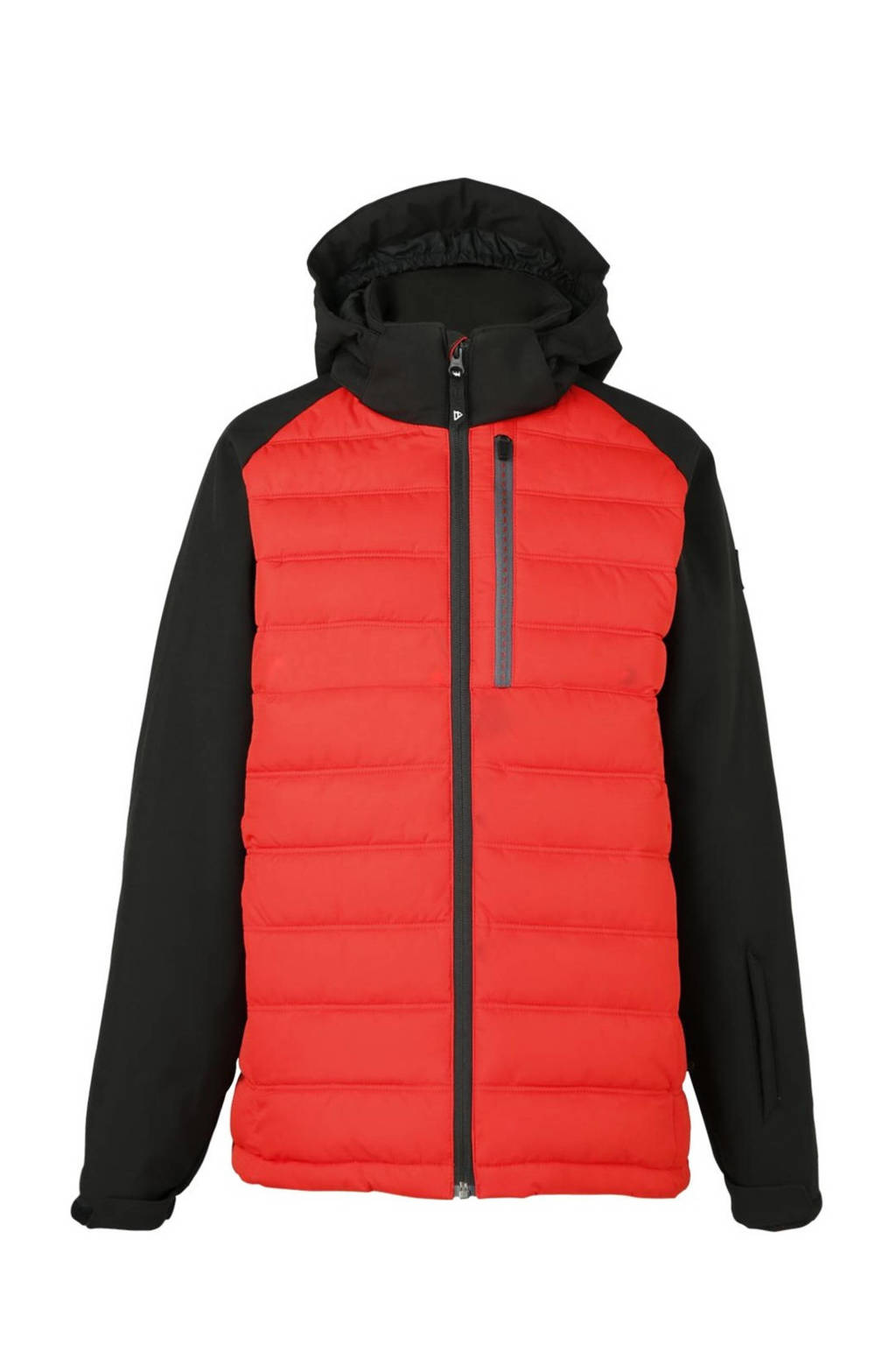 Brunotti softshell ski-jack Vaily rood/zwart, Rood/zwart