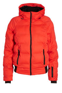 Rode dames Brunotti ski-jack Firecrown van polyester met ritssluiting