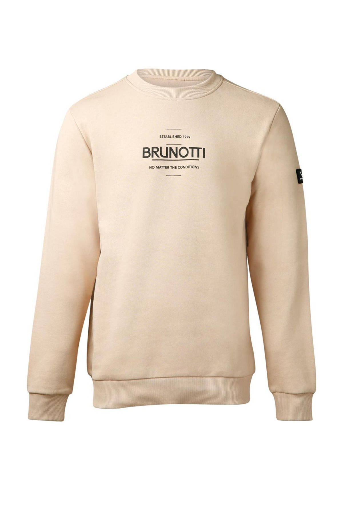 Stiptheid pijn doen Uithoudingsvermogen Brunotti sweater van biologisch katoen zand | wehkamp