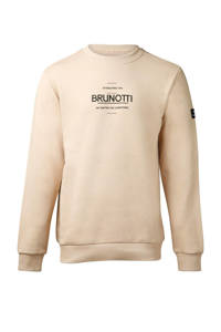 Brunotti sweater van biologisch katoen zand, Zand