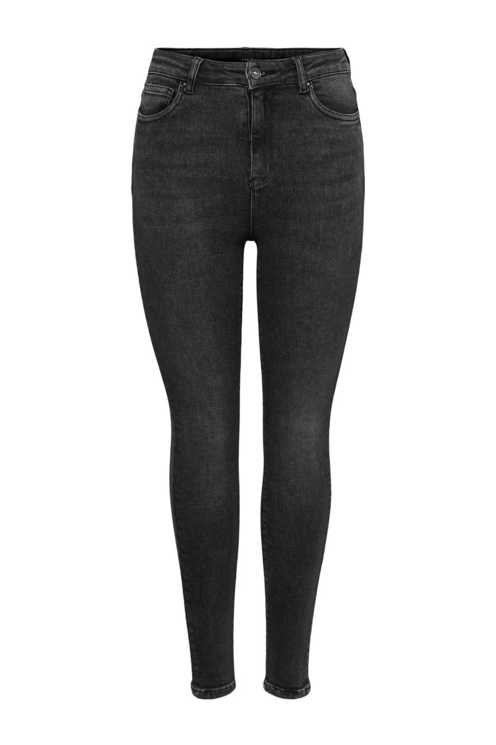 ONLY high waist skinny jeans ONLMILA black denim | wehkamp