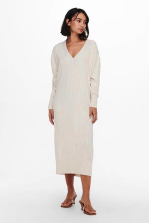 gebreide jurk ONLNEW beige