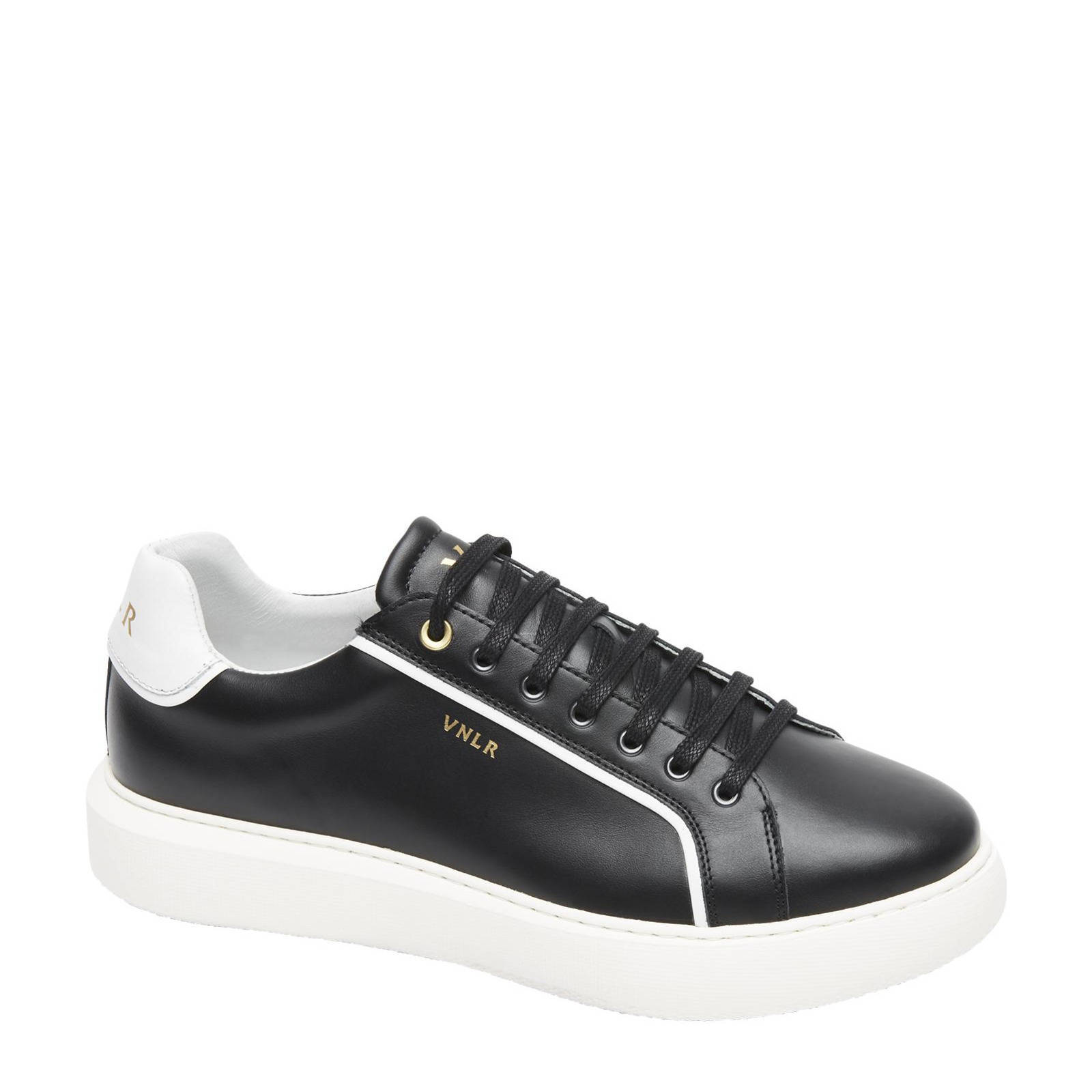 Sneakers zwart best sale leer heren