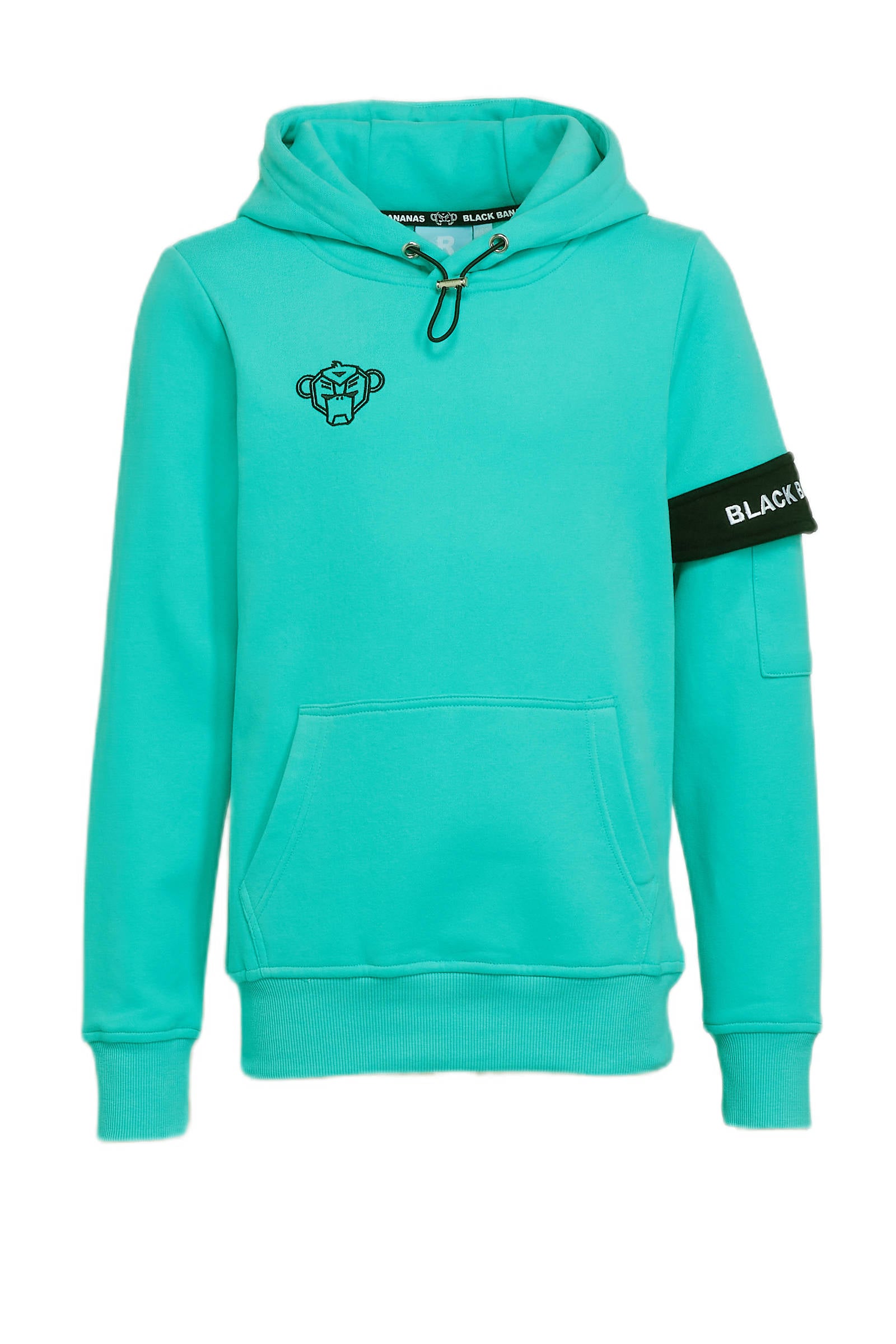 BLACK BANANAS unisex hoodie met logo aqua | wehkamp