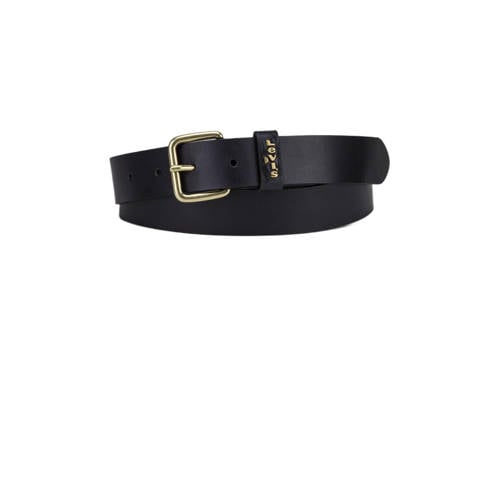 Levi's leren riem Calypso zwart afbeelding