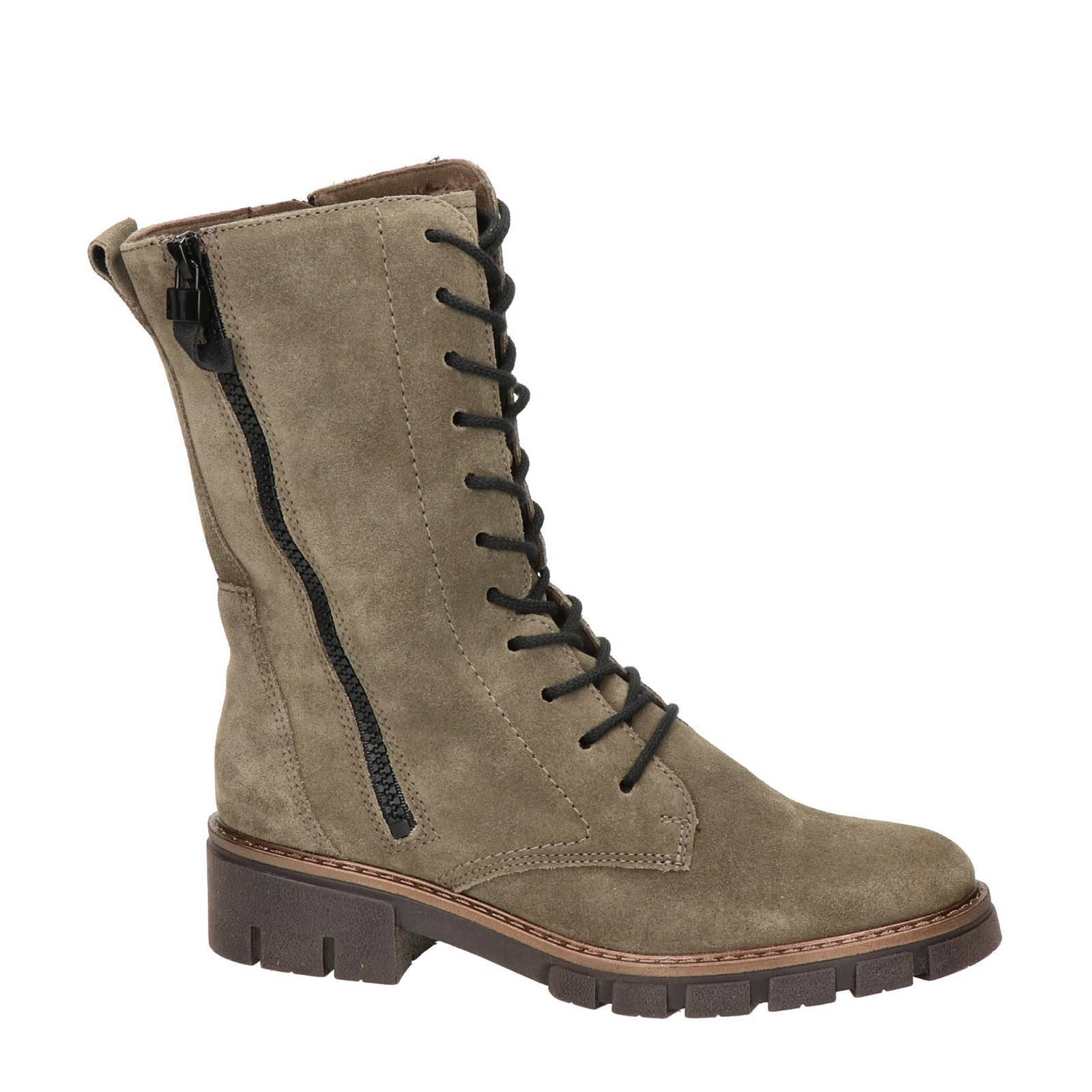 Ara Dover suède veterboots taupe | wehkamp