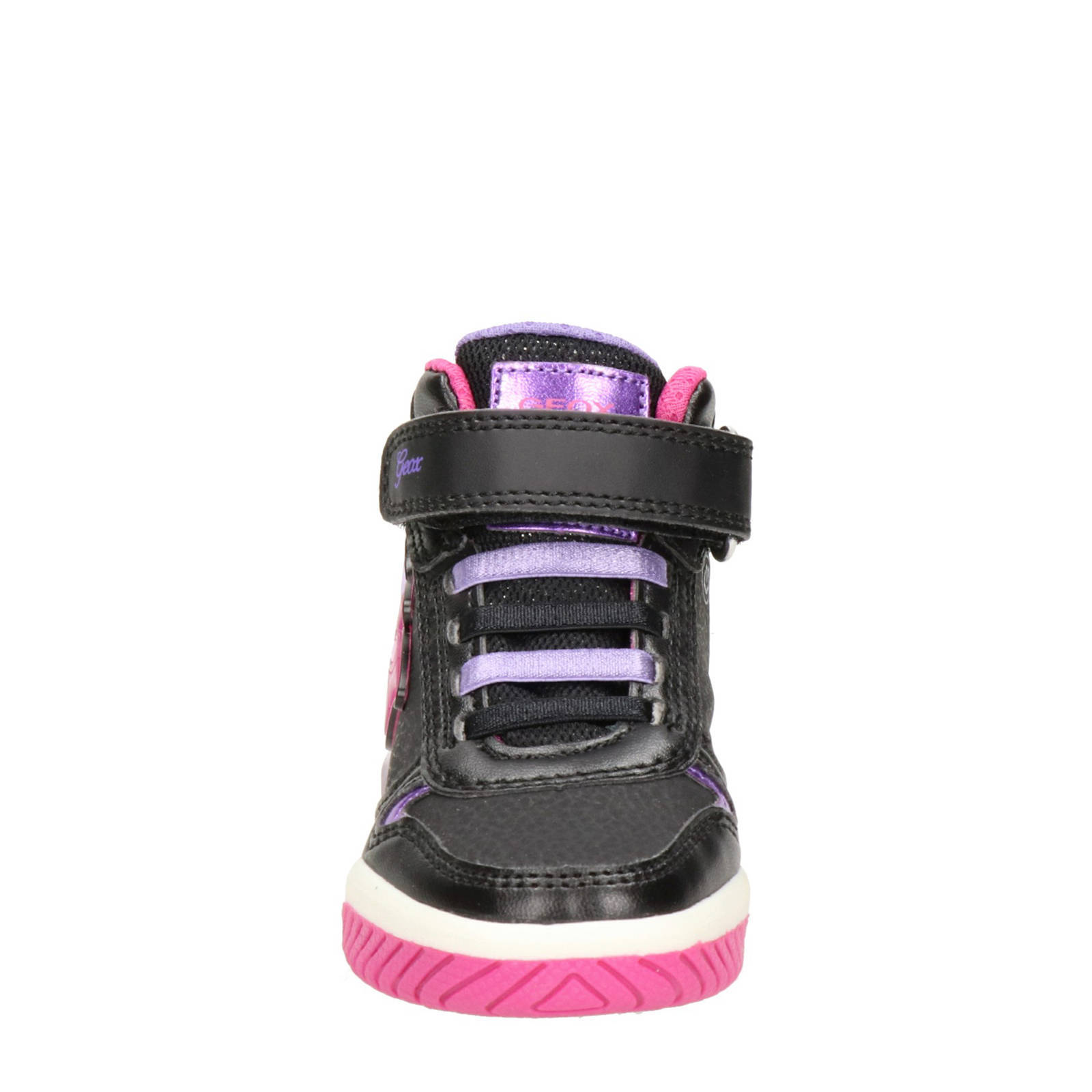 Geox Inek hoge sneakers met lichtjes roze/zwart | wehkamp