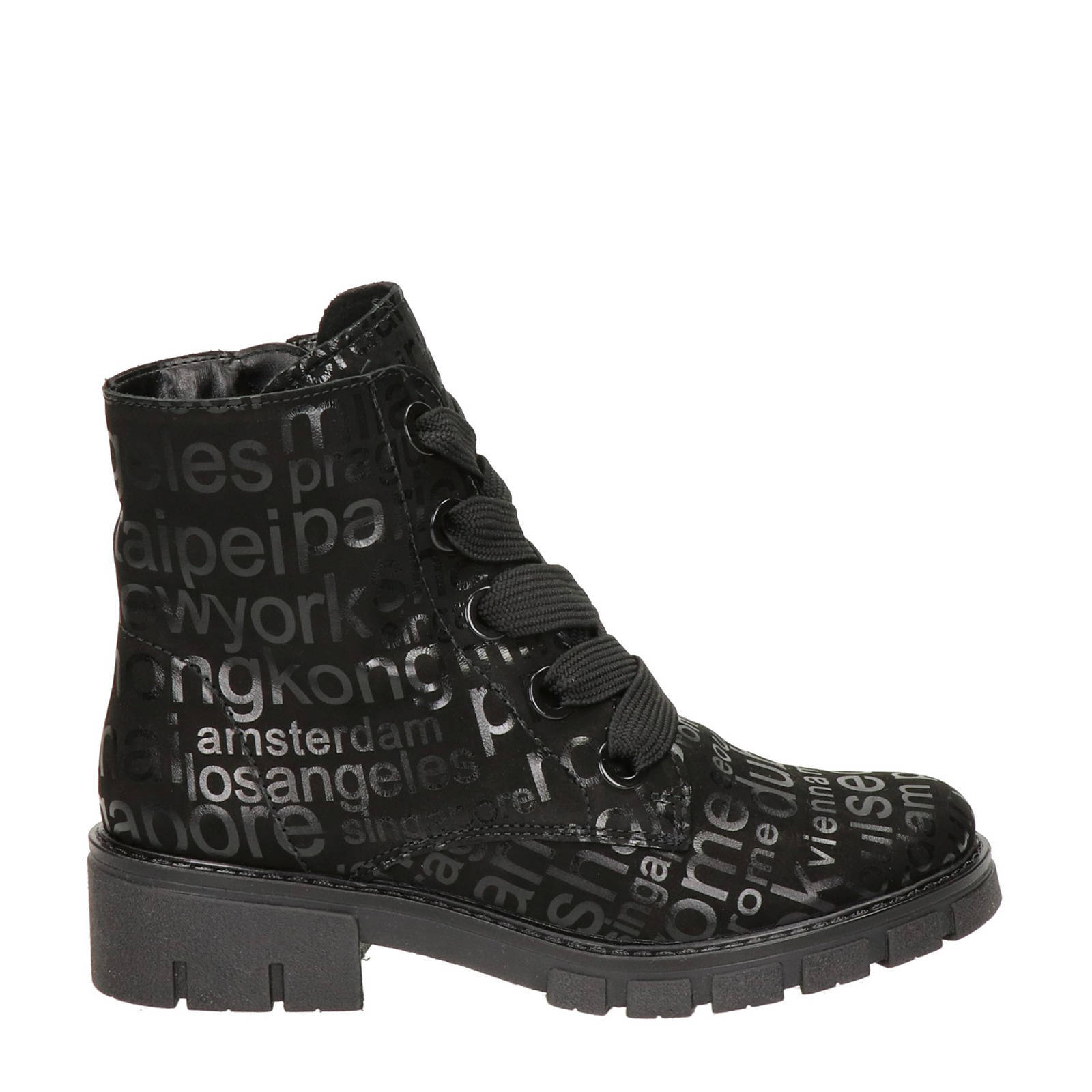 Ara Dover nubuck veterboots zwart | wehkamp