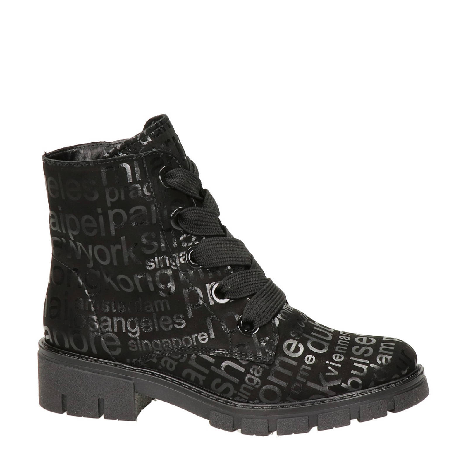 Ara Dover nubuck veterboots zwart | wehkamp