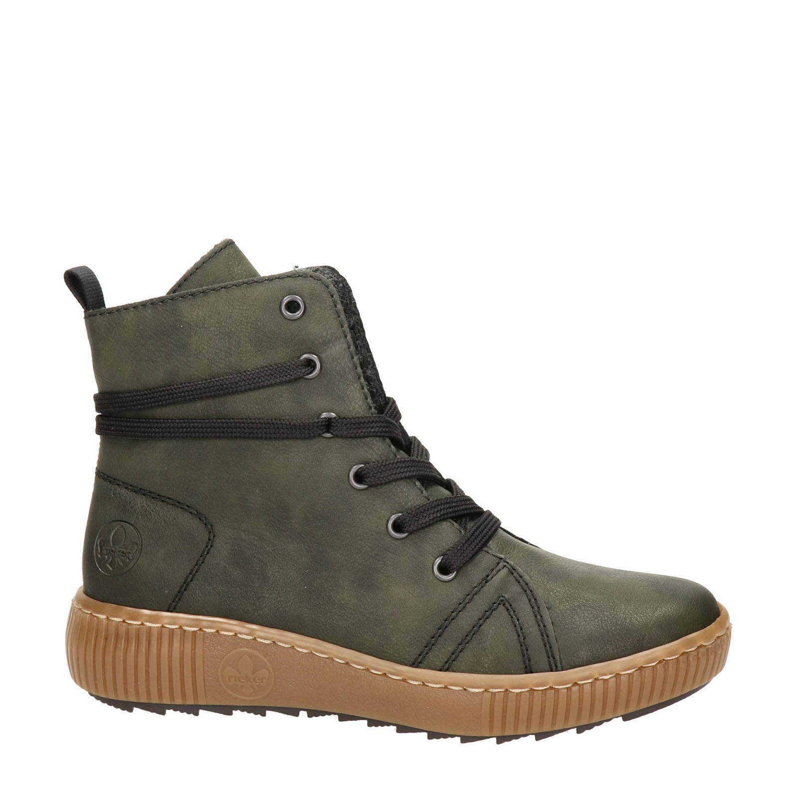 Rieker veterboots kaki | wehkamp